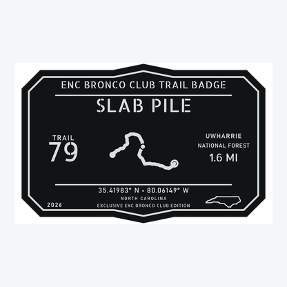 ENC Bronco Club Trail Badges – Uwharrie Collection