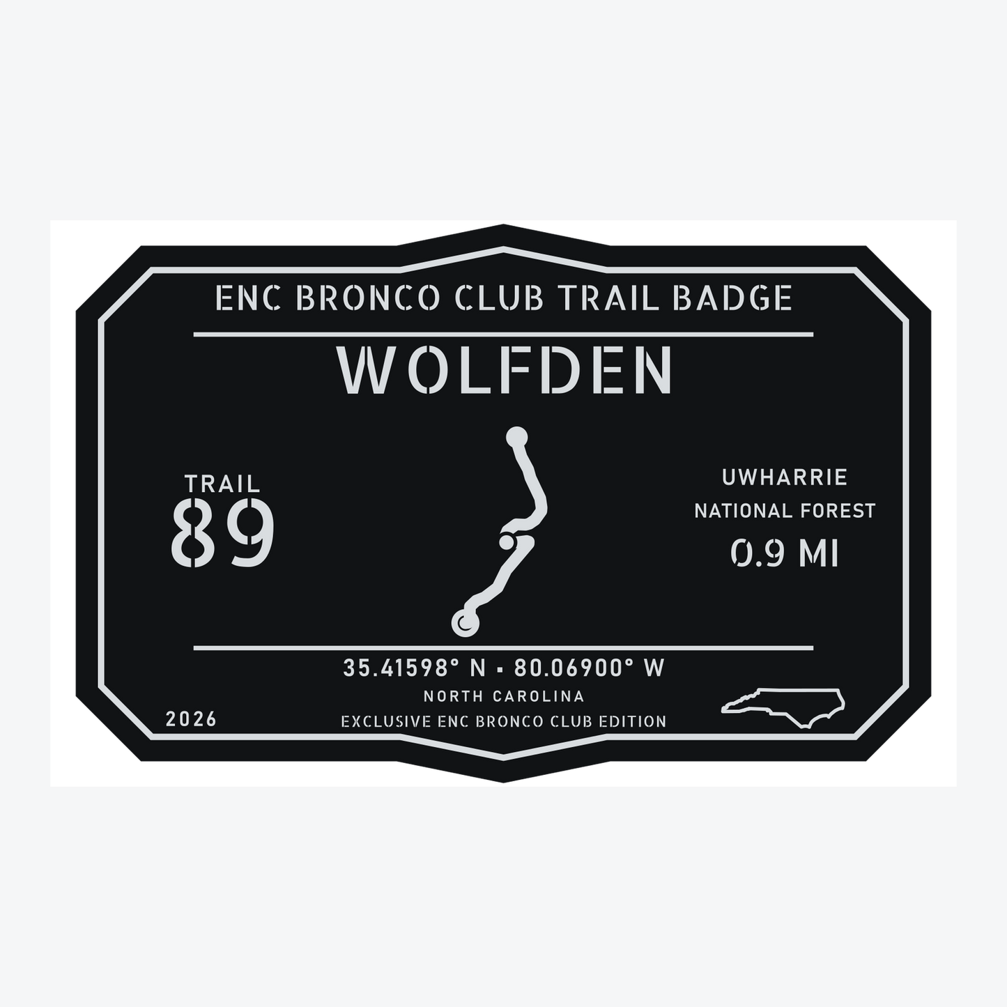 ENC Bronco Club Trail Badges – Uwharrie Collection