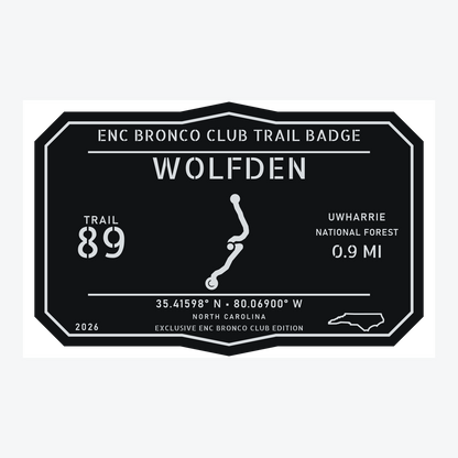 ENC Bronco Club Trail Badges – Uwharrie Collection