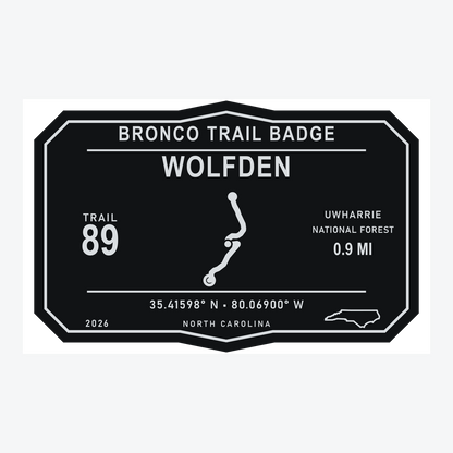Bronco Trail Badges – Uwharrie Collection